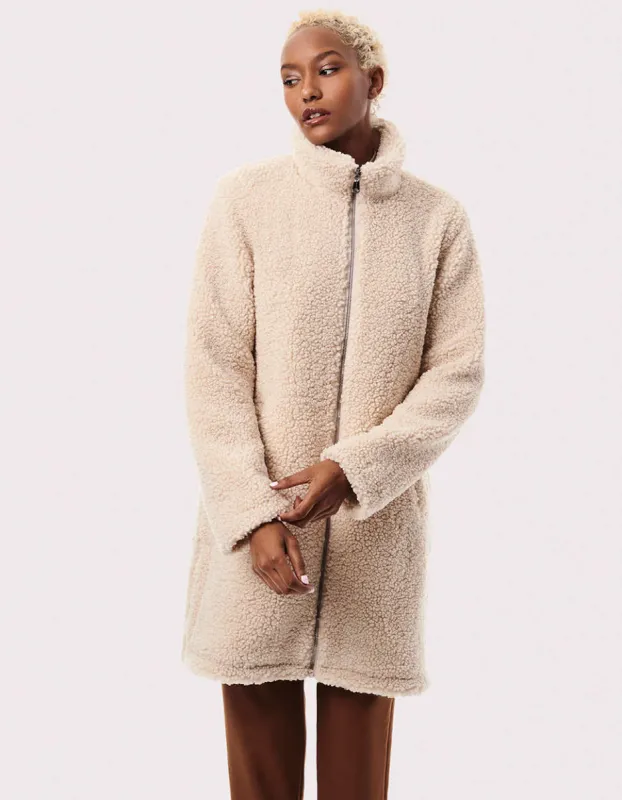Teddy Touch Vegan Fur Coat sold by Bernardo