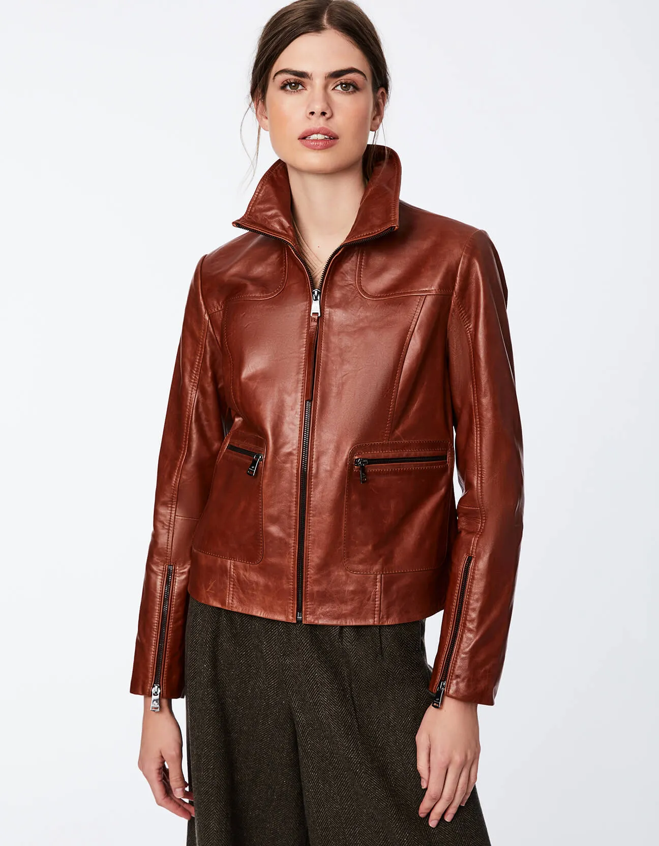 Boston Common Leather Jacket sold by Bernardo product image thumbnail 3