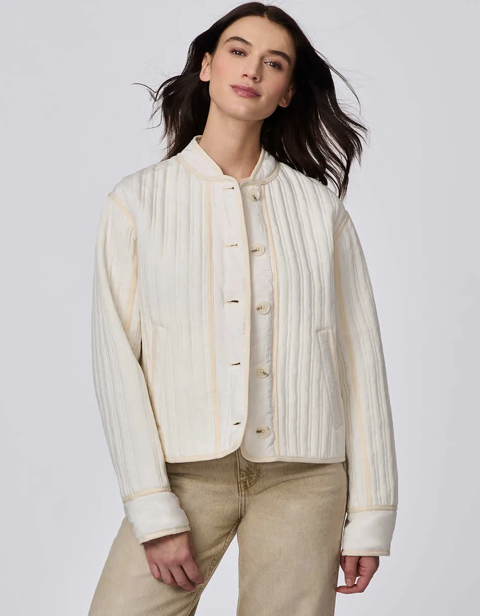 Modern Quilted Cropped Jacket sold by Bernardo product image thumbnail 2