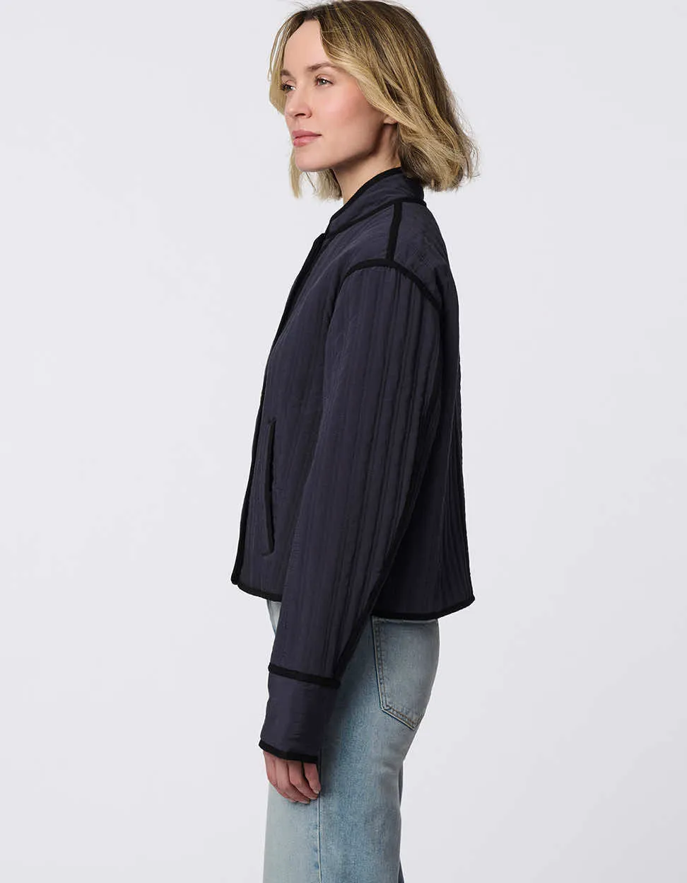 Modern Quilted Cropped Jacket sold by Bernardo product image thumbnail 3