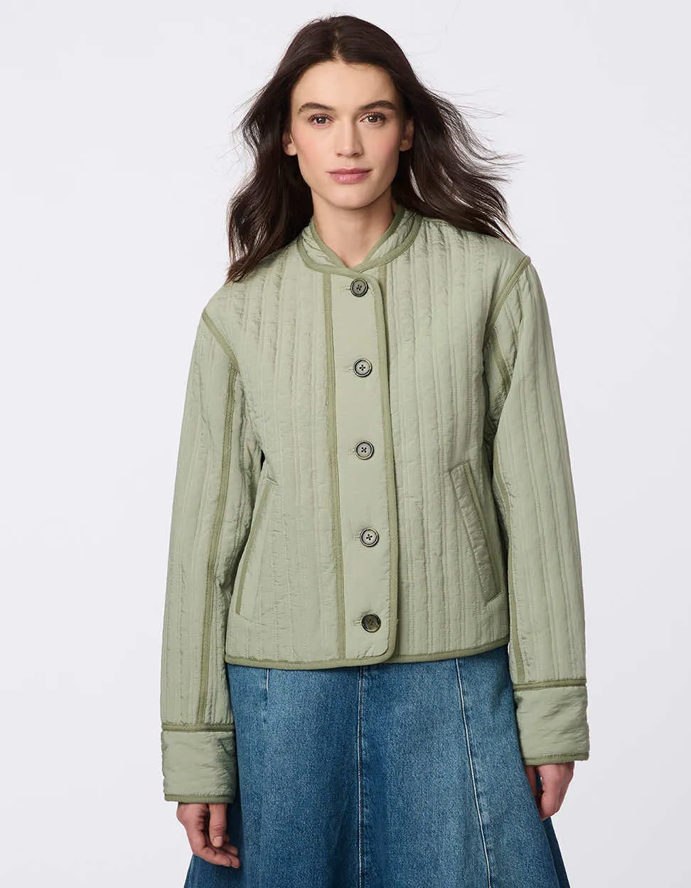 Modern Quilted Cropped Jacket sold by Bernardo