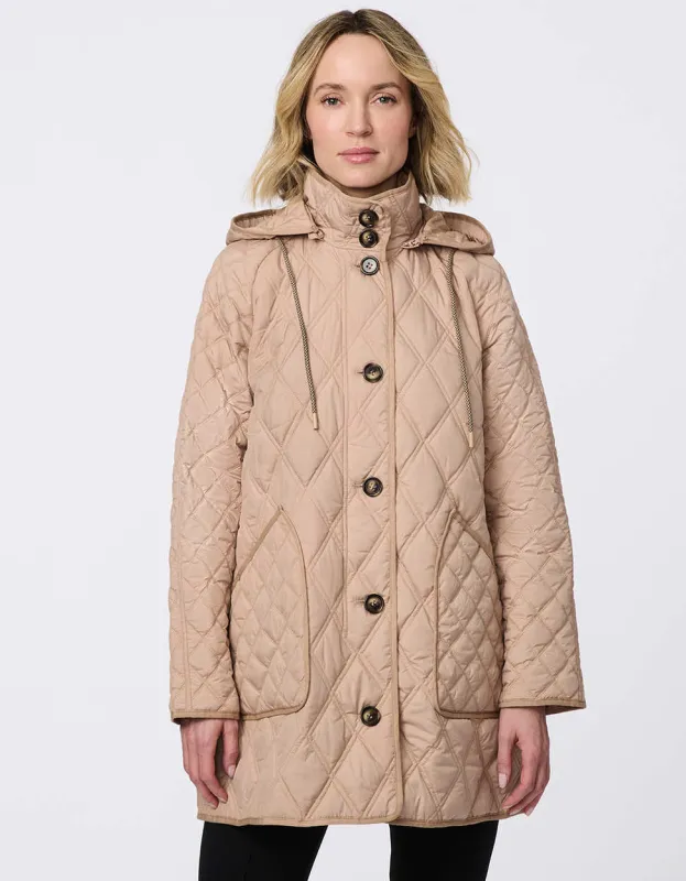 Everyday Quilted Puffer Jacket sold by Bernardo