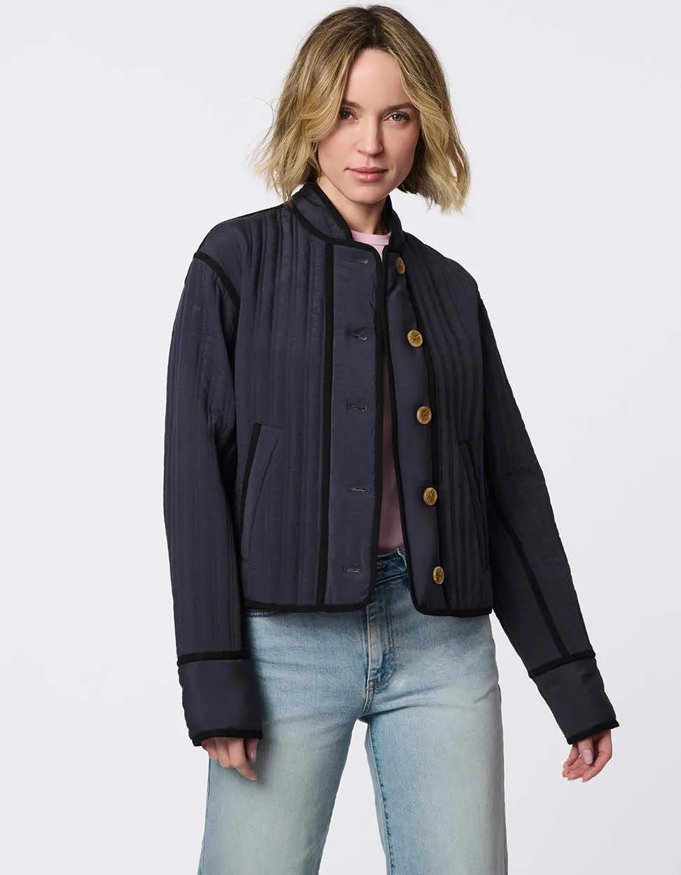 Modern Quilted Cropped Jacket sold by Bernardo