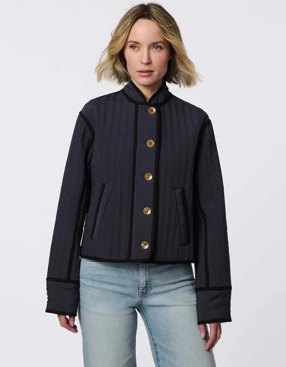 Modern Quilted Cropped Jacket sold by Bernardo product image thumbnail 2