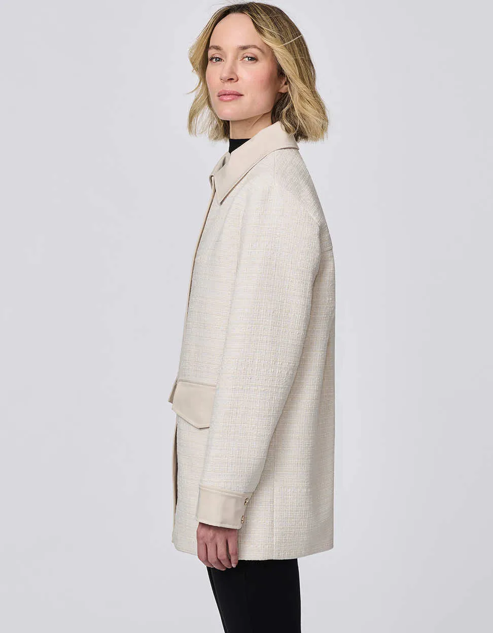 Lady Sophisticate Tweed Shacket sold by Bernardo product image thumbnail 3