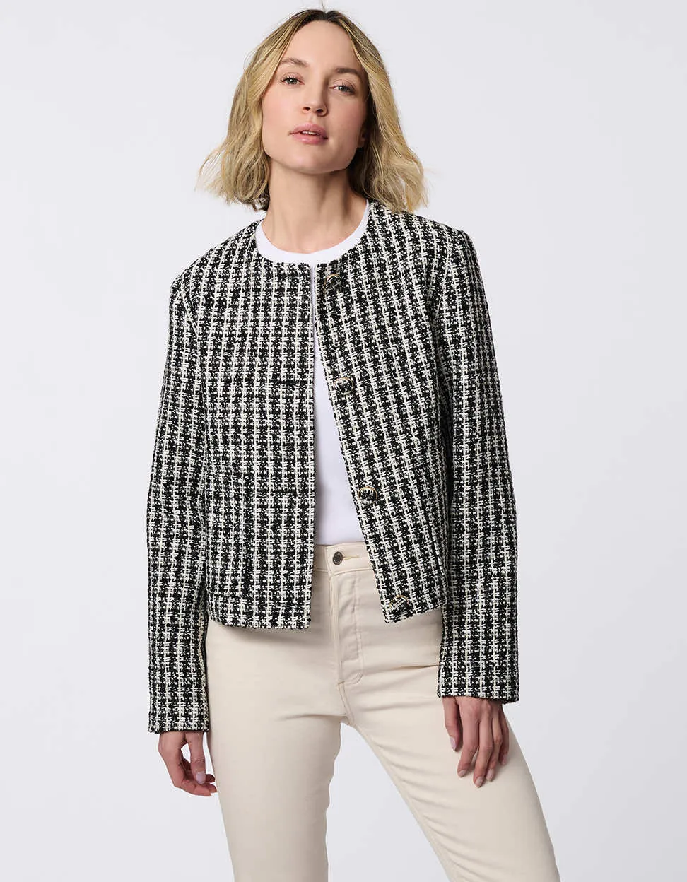 Mademoiselle Tweed Cropped Jacket sold by Bernardo product image thumbnail 2