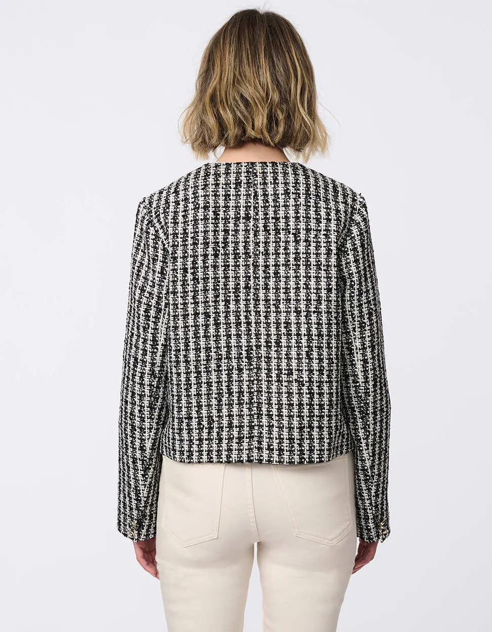 Mademoiselle Tweed Cropped Jacket sold by Bernardo product image thumbnail 4