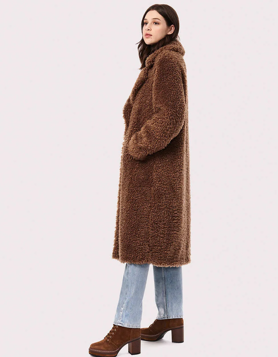 Call Me Cozy Vegan Fur Coat sold by Bernardo product image thumbnail 3