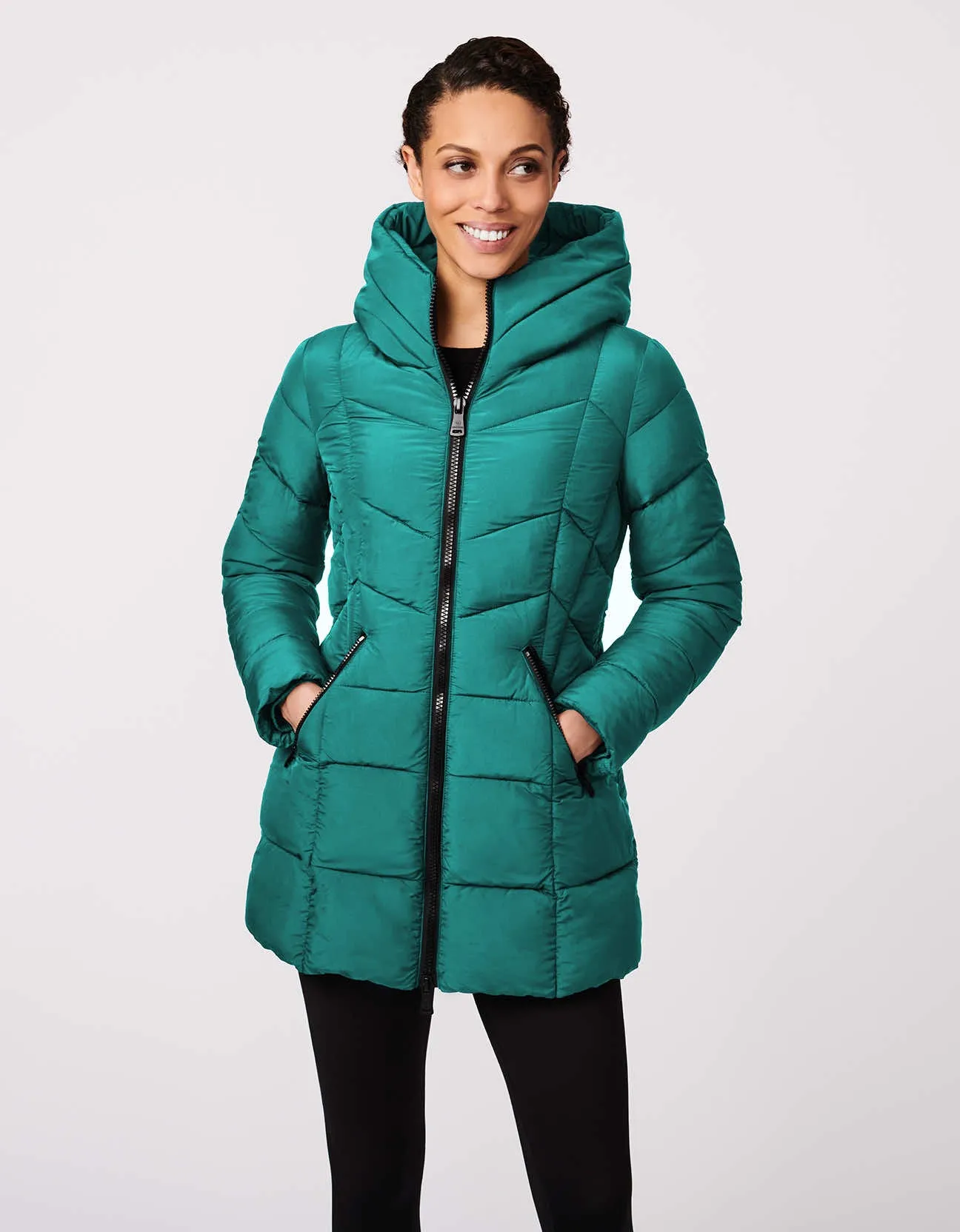 Fab Funnel Quilted Puffer Jacket sold by Bernardo
