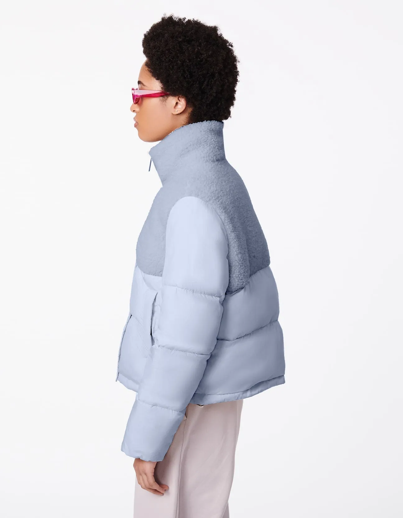 Cozy Combo Vegan Fur Puffer Jacket sold by Bernardo product image thumbnail 3