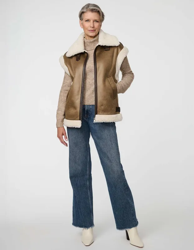 Hudson Sherpa Vest sold by Bernardo