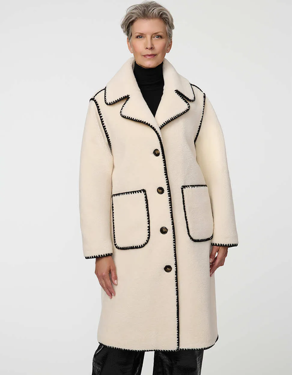 Winslow Faux Fur Coat sold by Bernardo