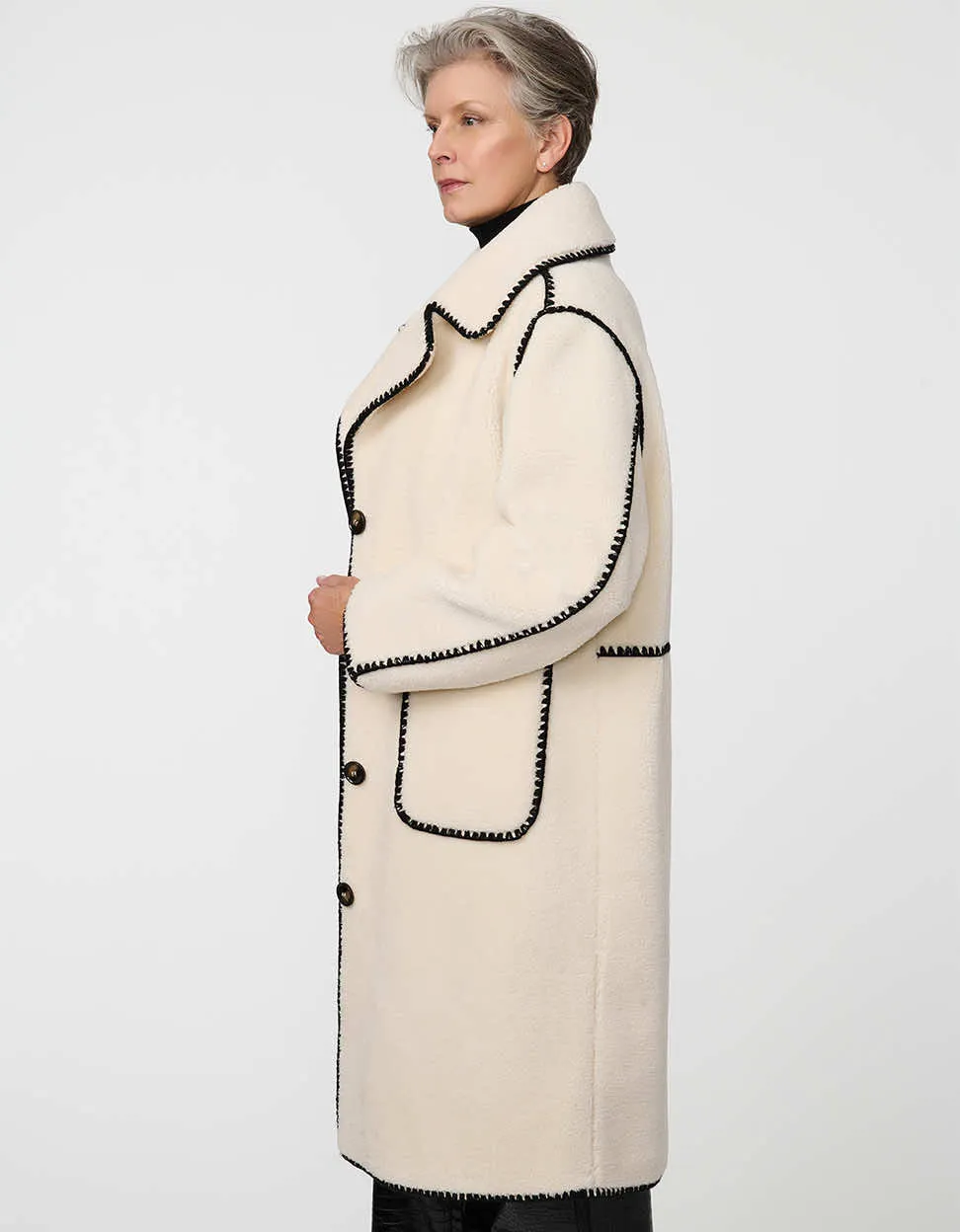 Winslow Faux Fur Coat sold by Bernardo product image thumbnail 3