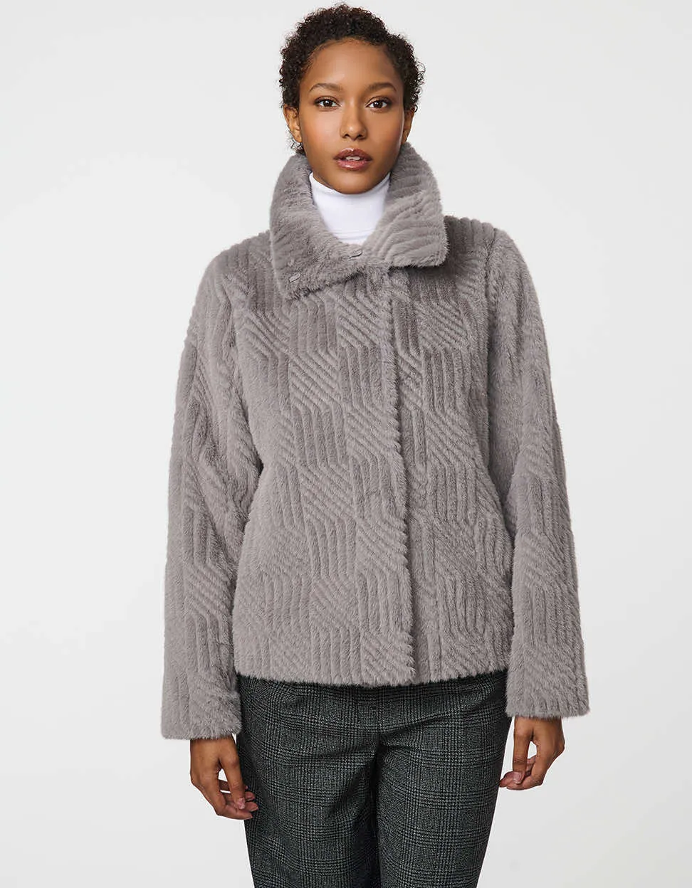 Lennox Faux Fur Jacket sold by Bernardo