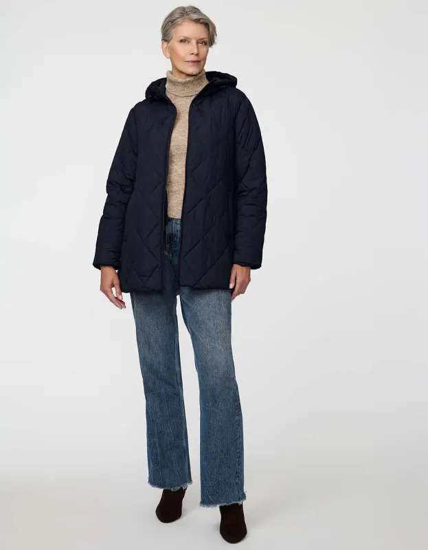 Avery Quilted Puffer Jacket sold by Bernardo