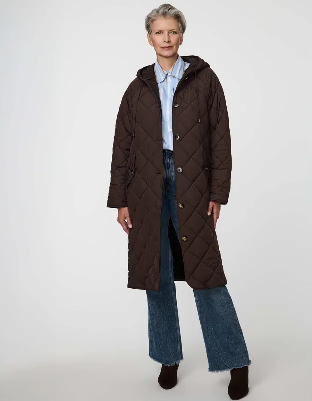 Merrick Quilted Puffer Coat sold by Bernardo