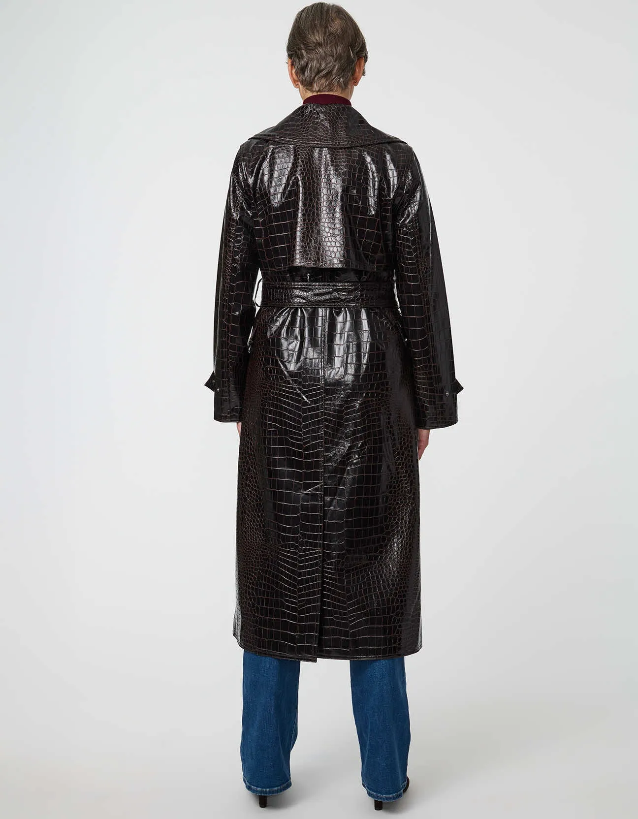 Carrington Embossed Croc Trench sold by Bernardo product image thumbnail 5