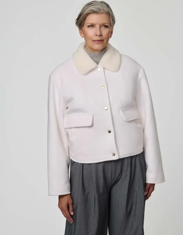 Aubrey Cropped Jacket sold by Bernardo