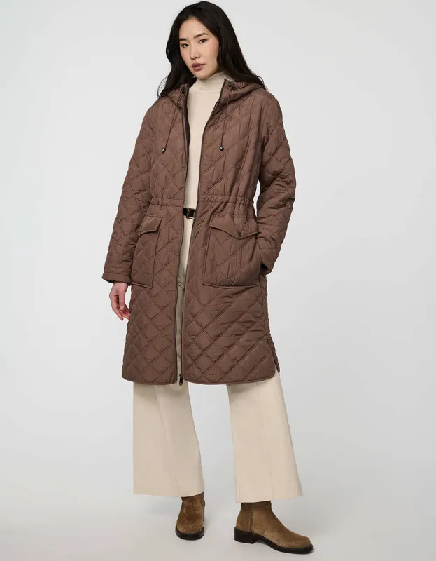 Ellington Quilted Puffer Coat sold by Bernardo