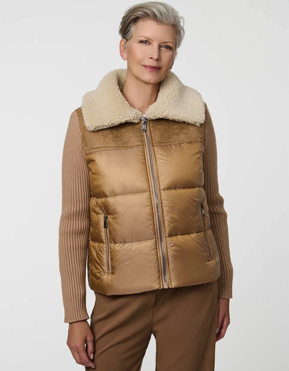 Breck Puffer Knit Jacket sold by Bernardo