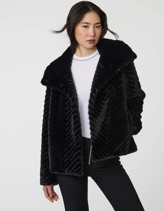 Echelon Faux Fur Coat sold by Bernardo