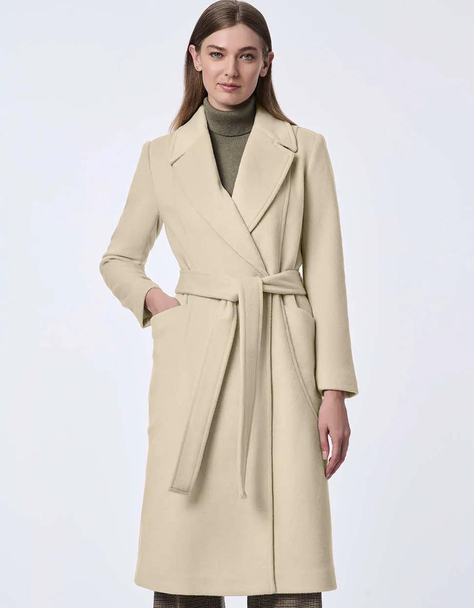 Soho Belted Wool Coat sold by Bernardo