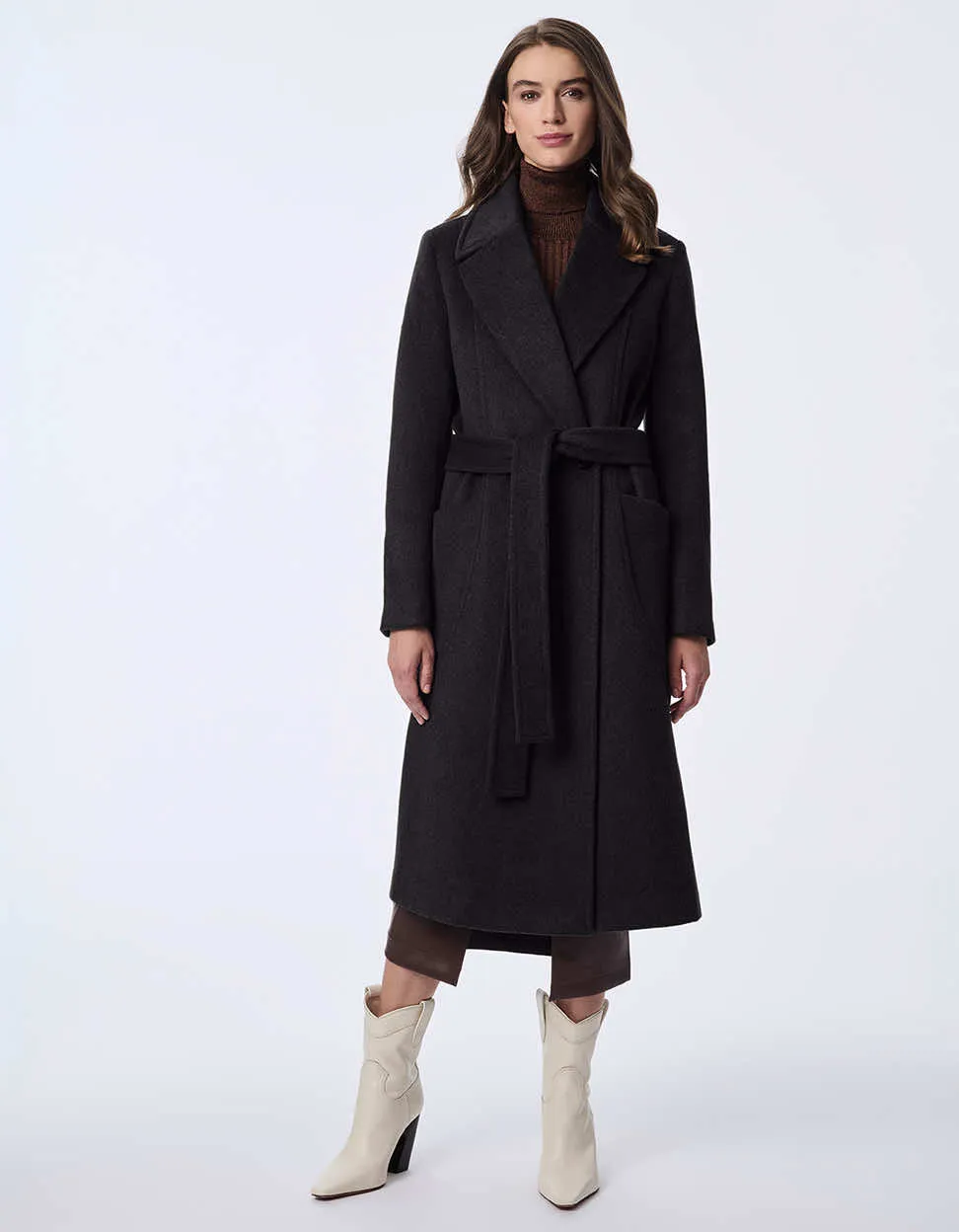 Soho Belted Wool Coat sold by Bernardo