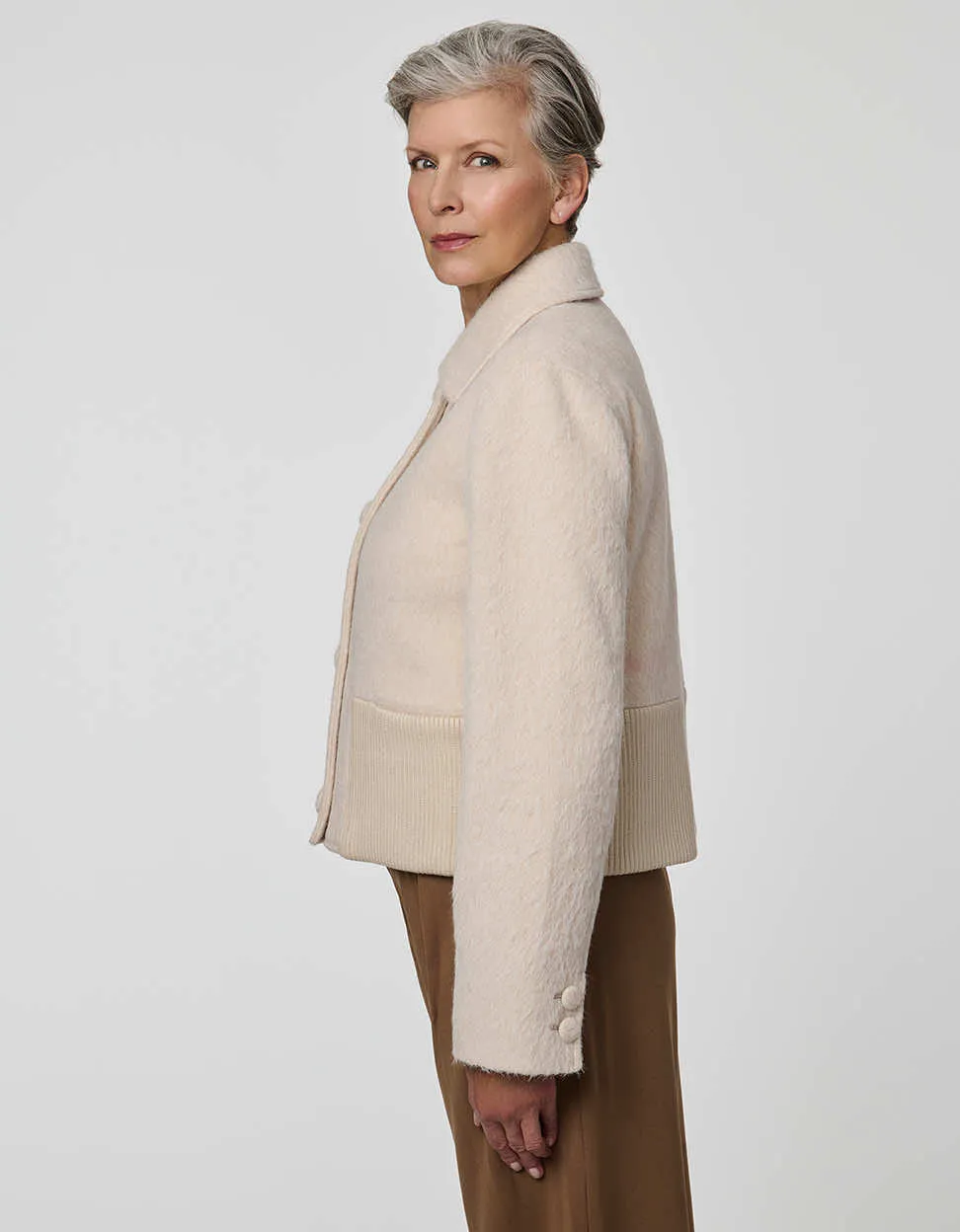 Bower Hairy Knit Jacket sold by Bernardo product image thumbnail 3