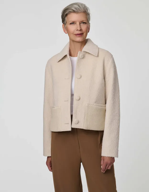 Bower Hairy Knit Jacket sold by Bernardo