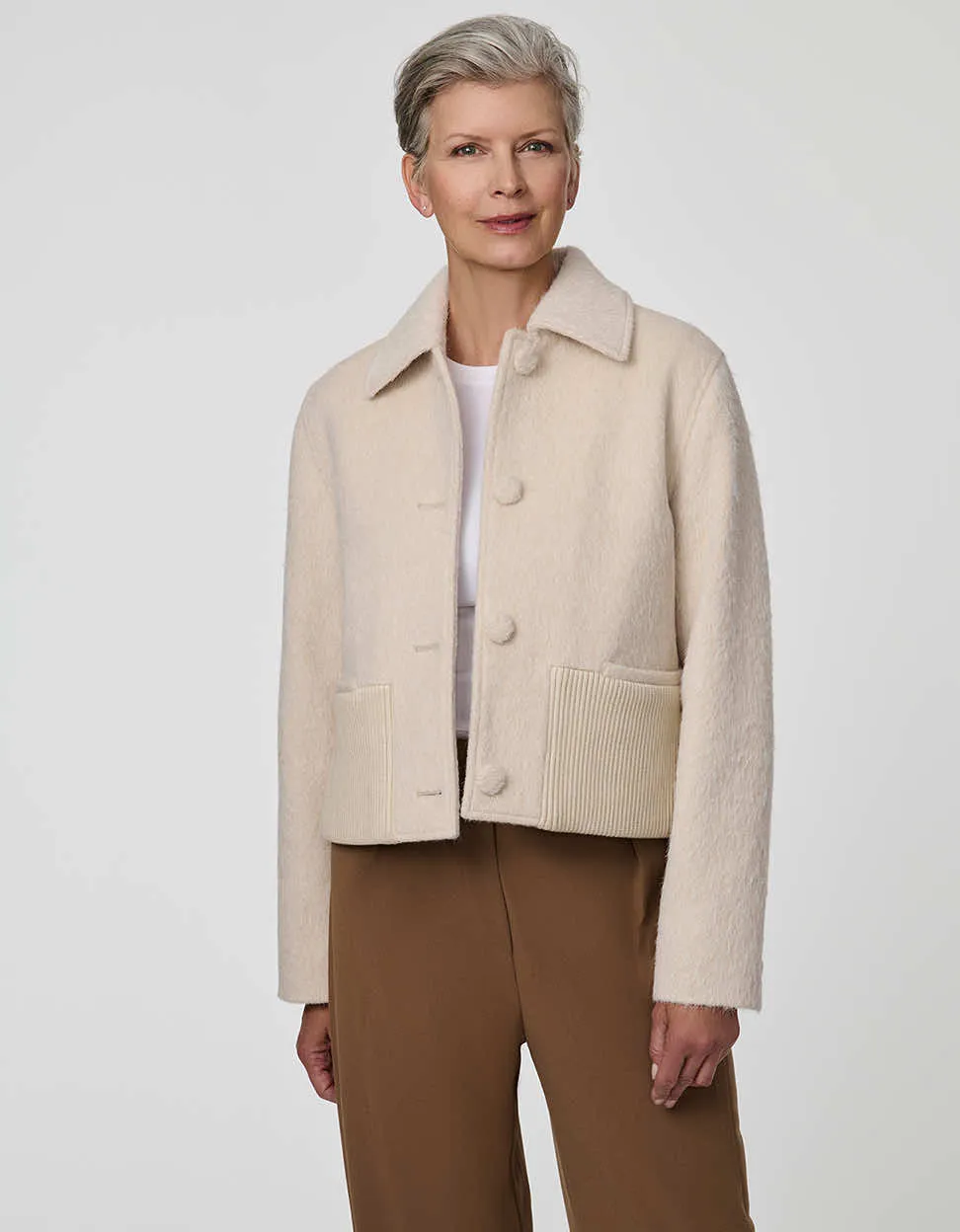 Bower Hairy Knit Jacket sold by Bernardo