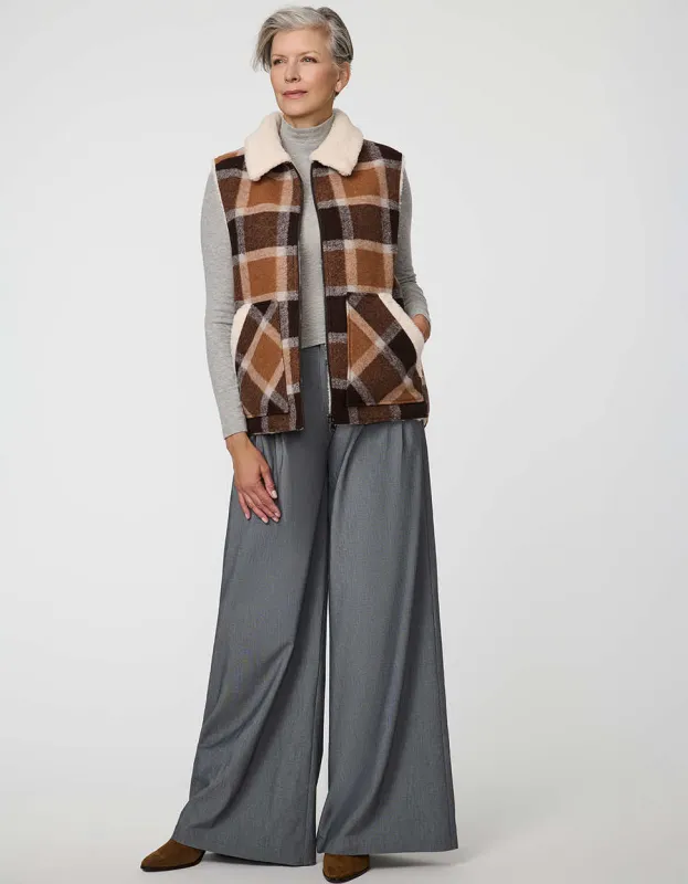 Danner Plaid Vest sold by Bernardo