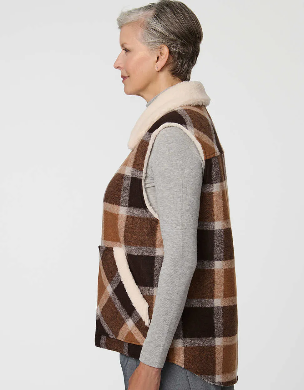 Danner Plaid Vest sold by Bernardo product image thumbnail 4