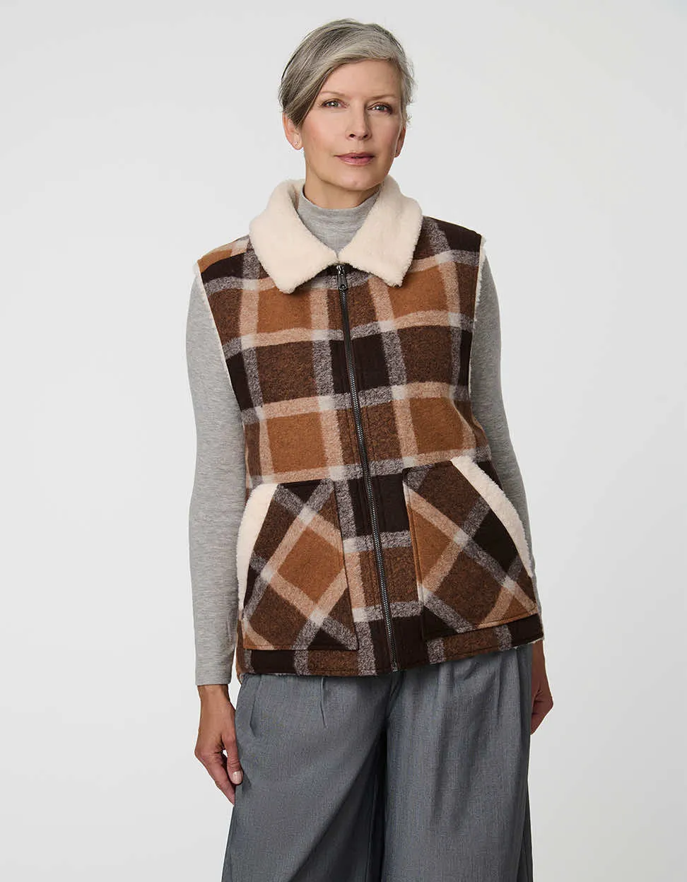 Danner Plaid Vest sold by Bernardo product image thumbnail 2