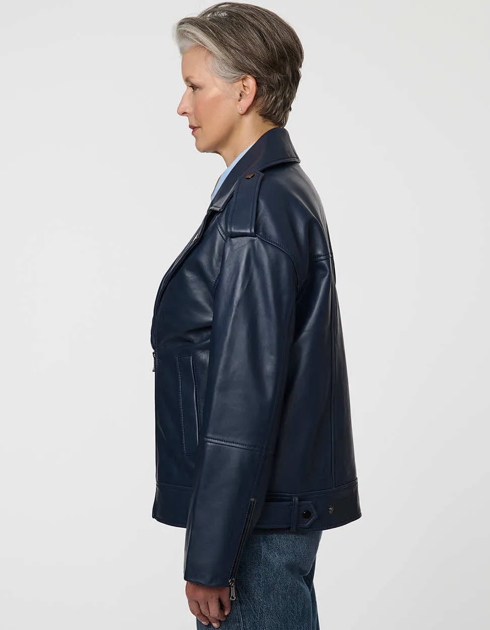 Mercury Leather Jacket sold by Bernardo product image thumbnail 3