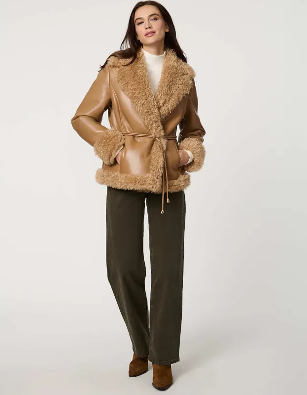 Sheridan Shearling Jacket sold by Bernardo