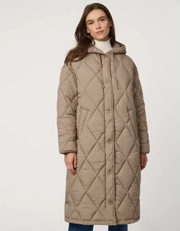 Bren Quilted Puffer Coat made by Bernardo