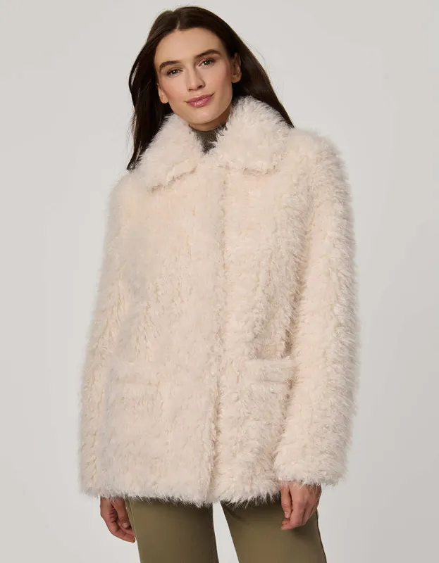 Langley Faux Fur Coat made by Bernardo