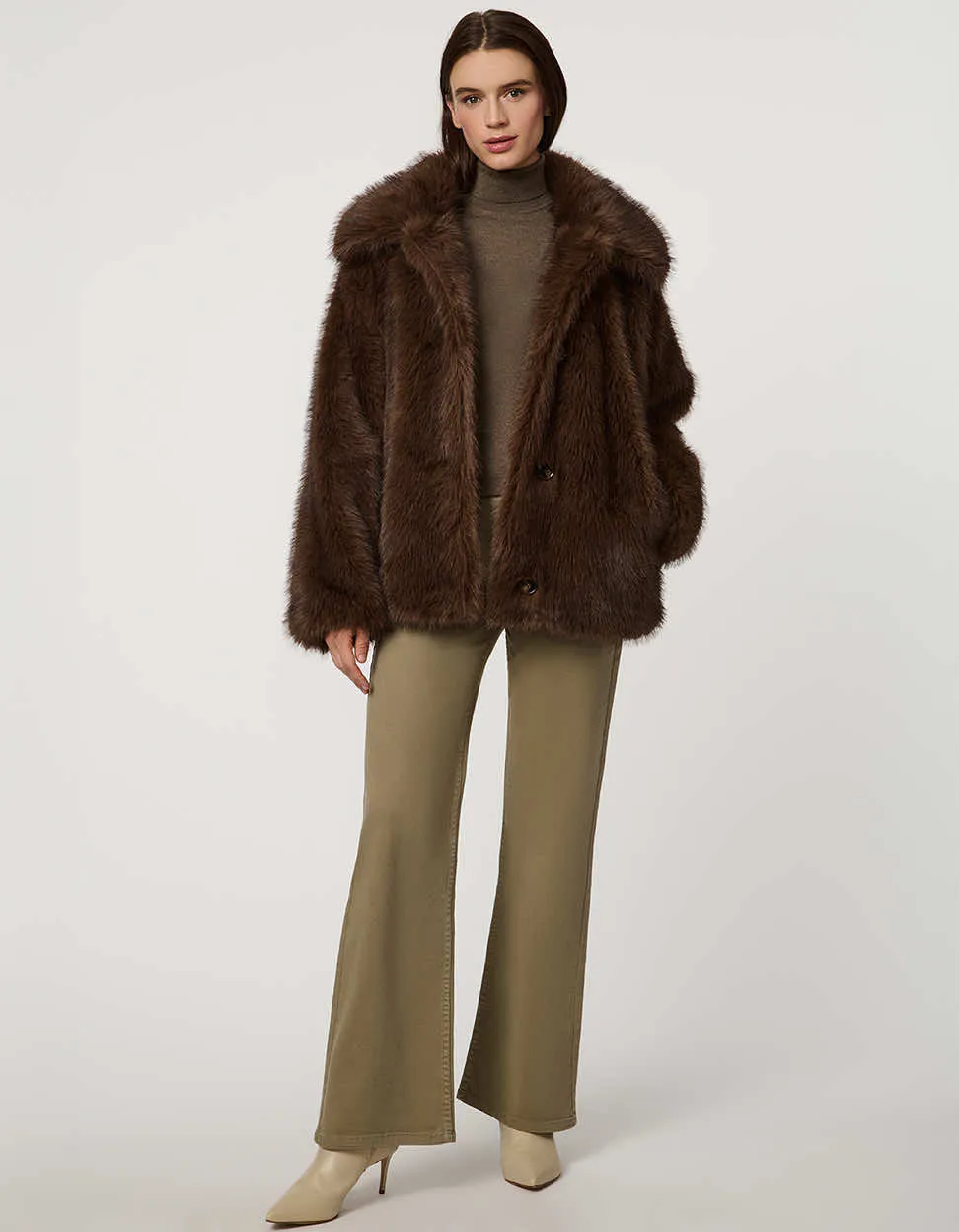 Ellery Faux Fur Coat sold by Bernardo