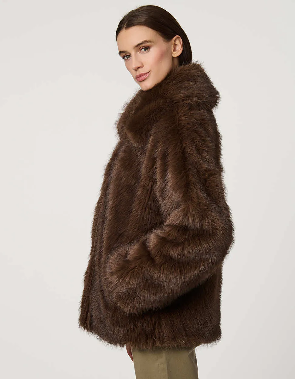 Ellery Faux Fur Coat sold by Bernardo product image thumbnail 4