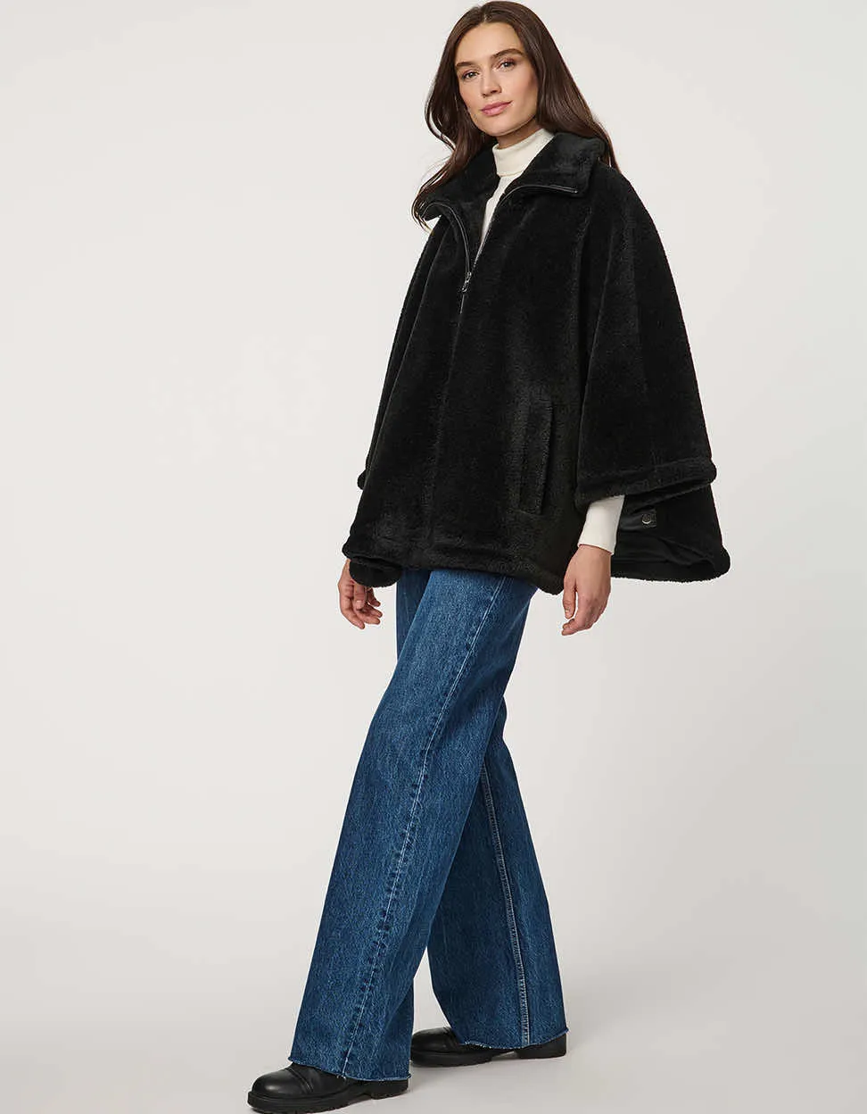 Calder Sherpa Poncho sold by Bernardo product image thumbnail 3