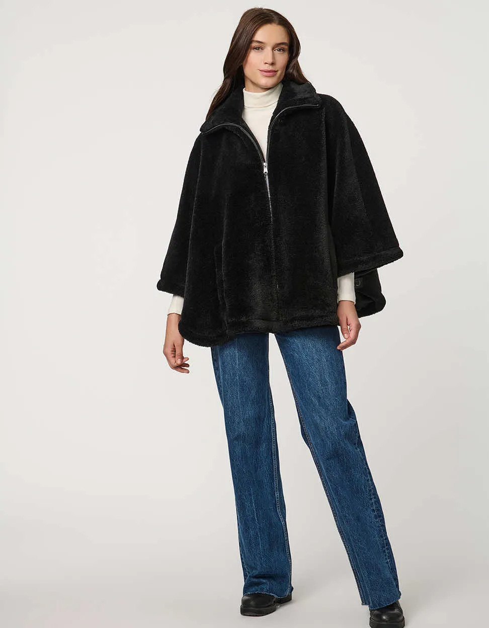 Calder Sherpa Poncho sold by Bernardo product image thumbnail 2