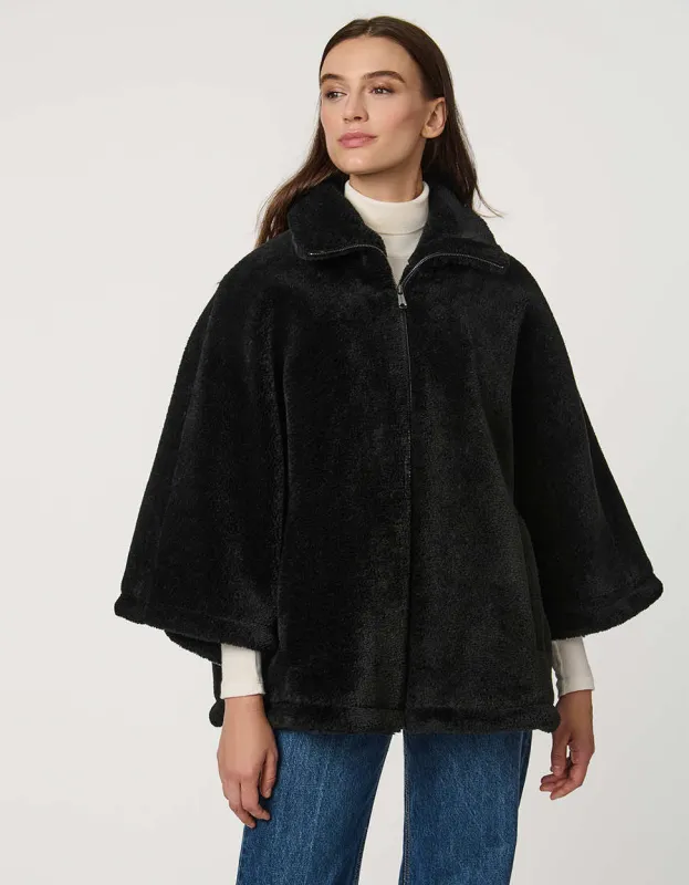Calder Sherpa Poncho sold by Bernardo