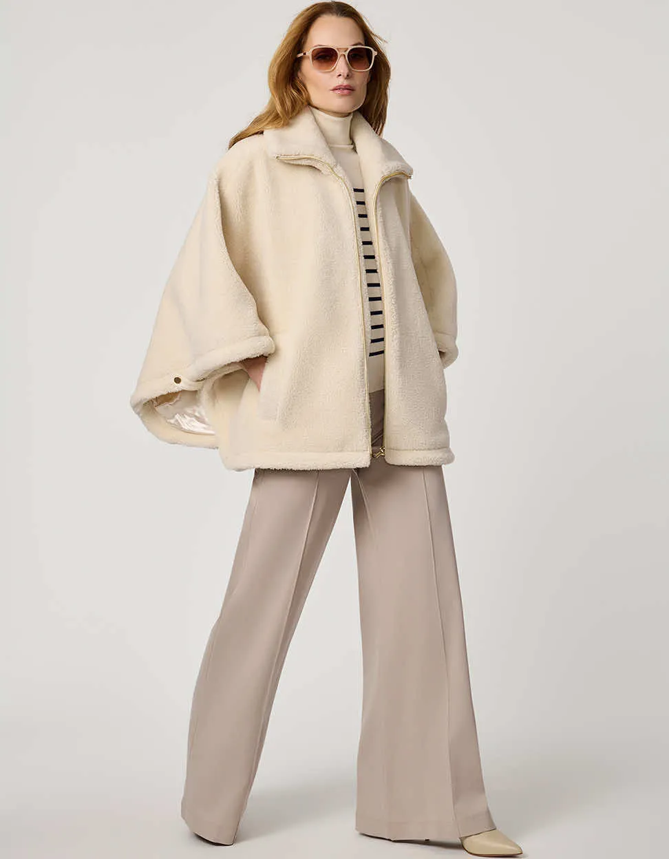 Calder Sherpa Poncho sold by Bernardo product image thumbnail 2