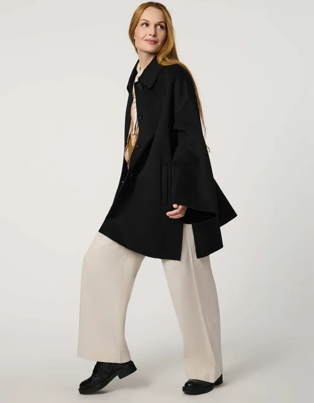 Latham Wool Poncho sold by Bernardo