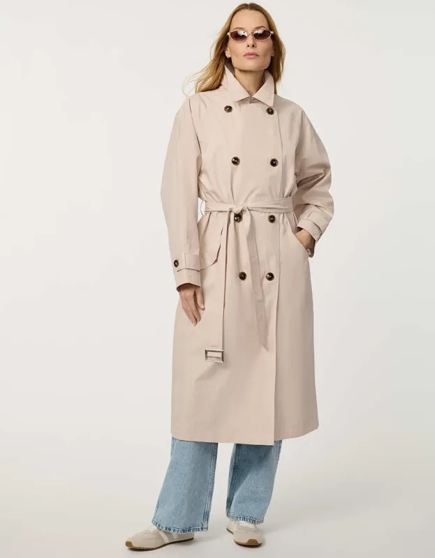 Belmont Double-Breasted Trench made by Bernardo
