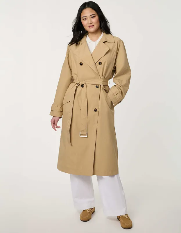Belmont Double-Breasted Trench made by Bernardo