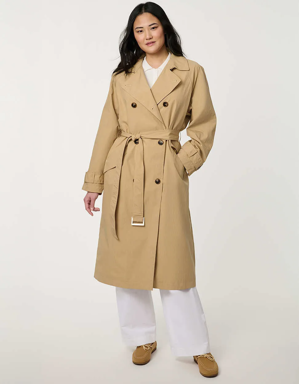 Belmont Double-Breasted Trench sold by Bernardo