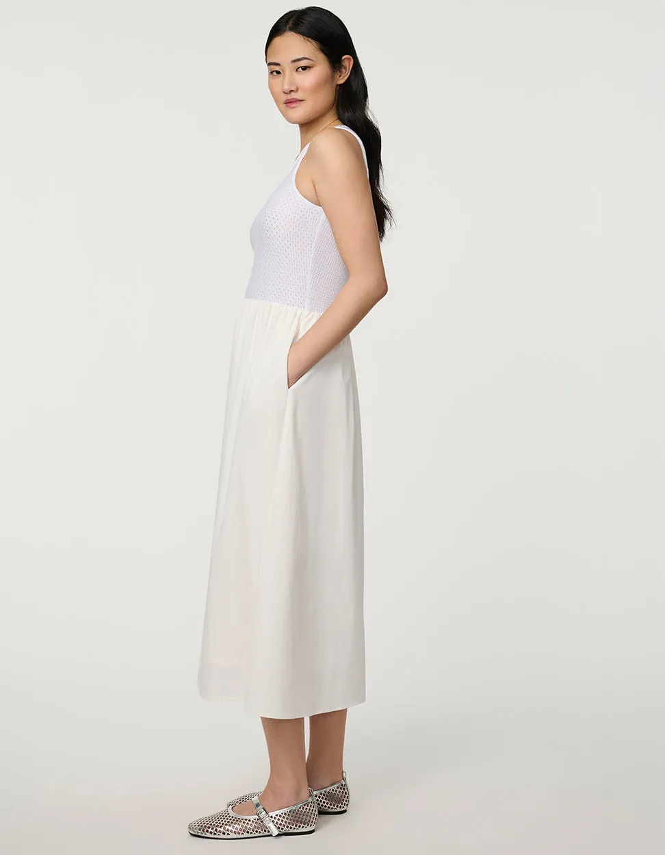 Eyelet Midi Dress sold by Bernardo product image thumbnail 4