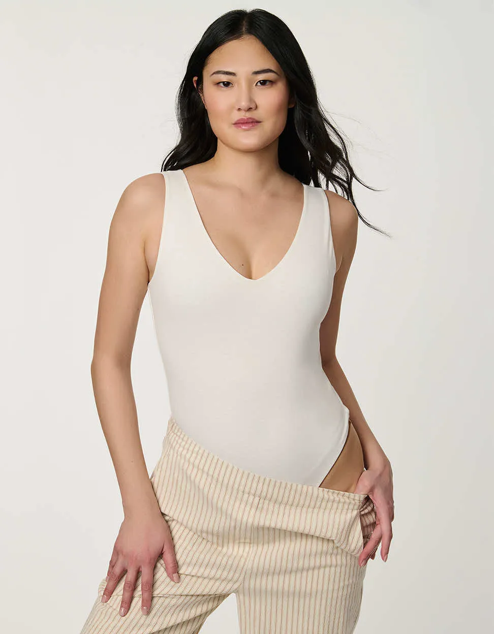 Jersey V-Neck Bodysuit sold by Bernardo product image thumbnail 2