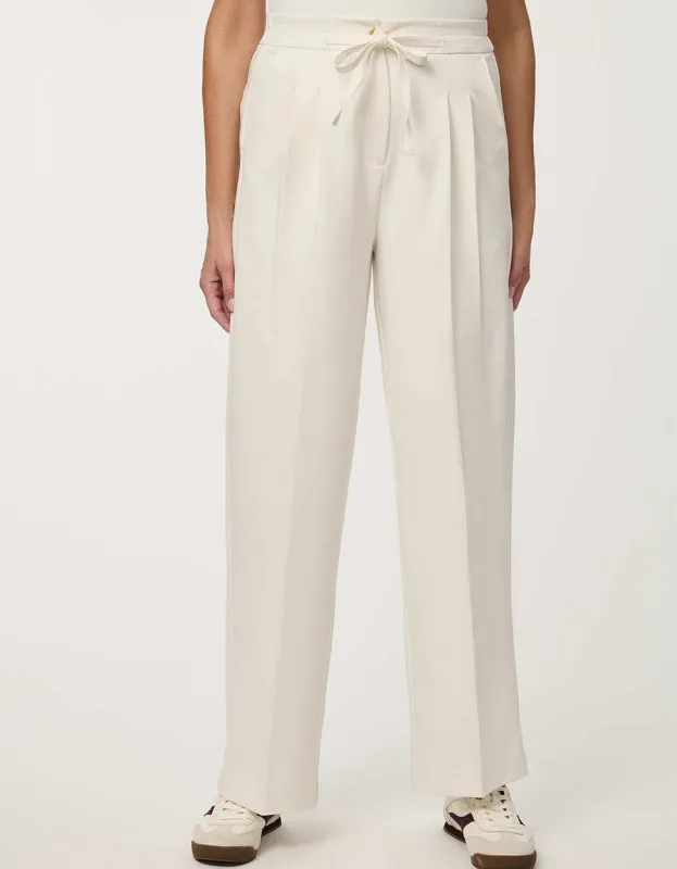 Pleated Drawstring Trouser made by Bernardo